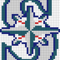 Seattle Mariners S Logo Colorwork Chart