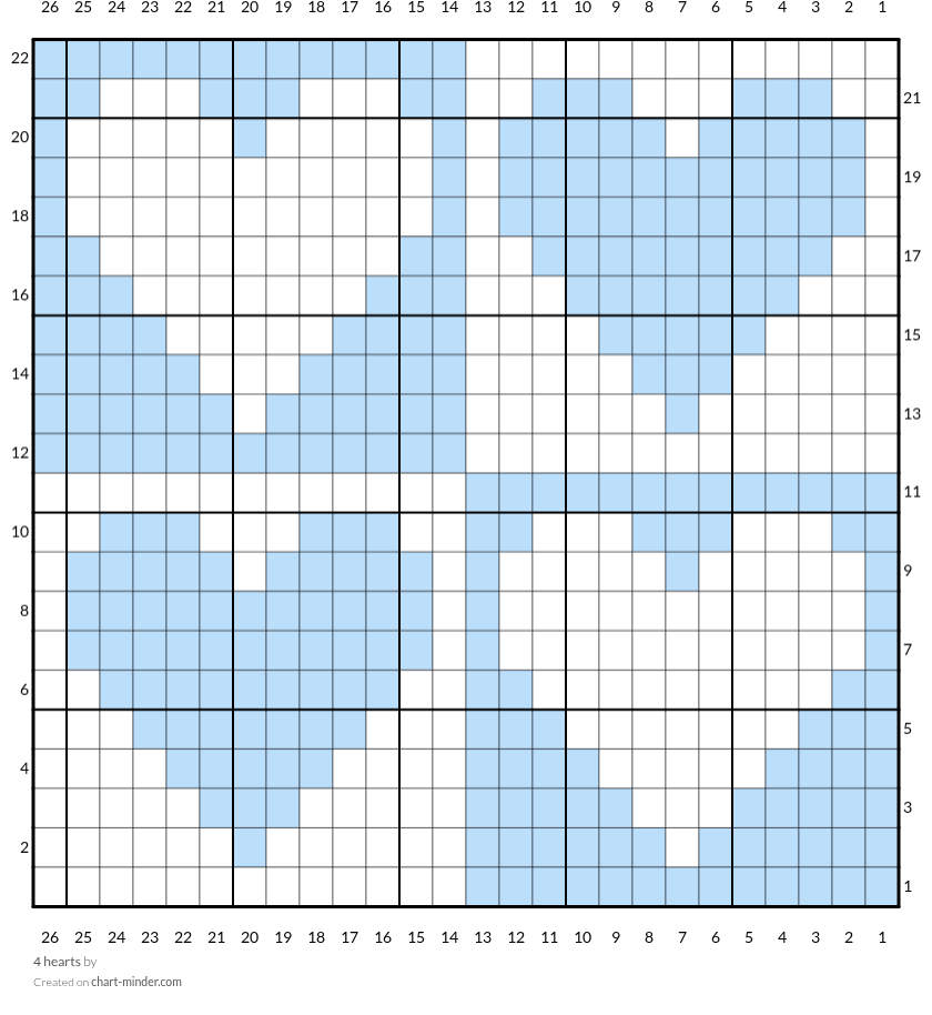 4 hearts