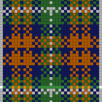 Blue and Green and Orange