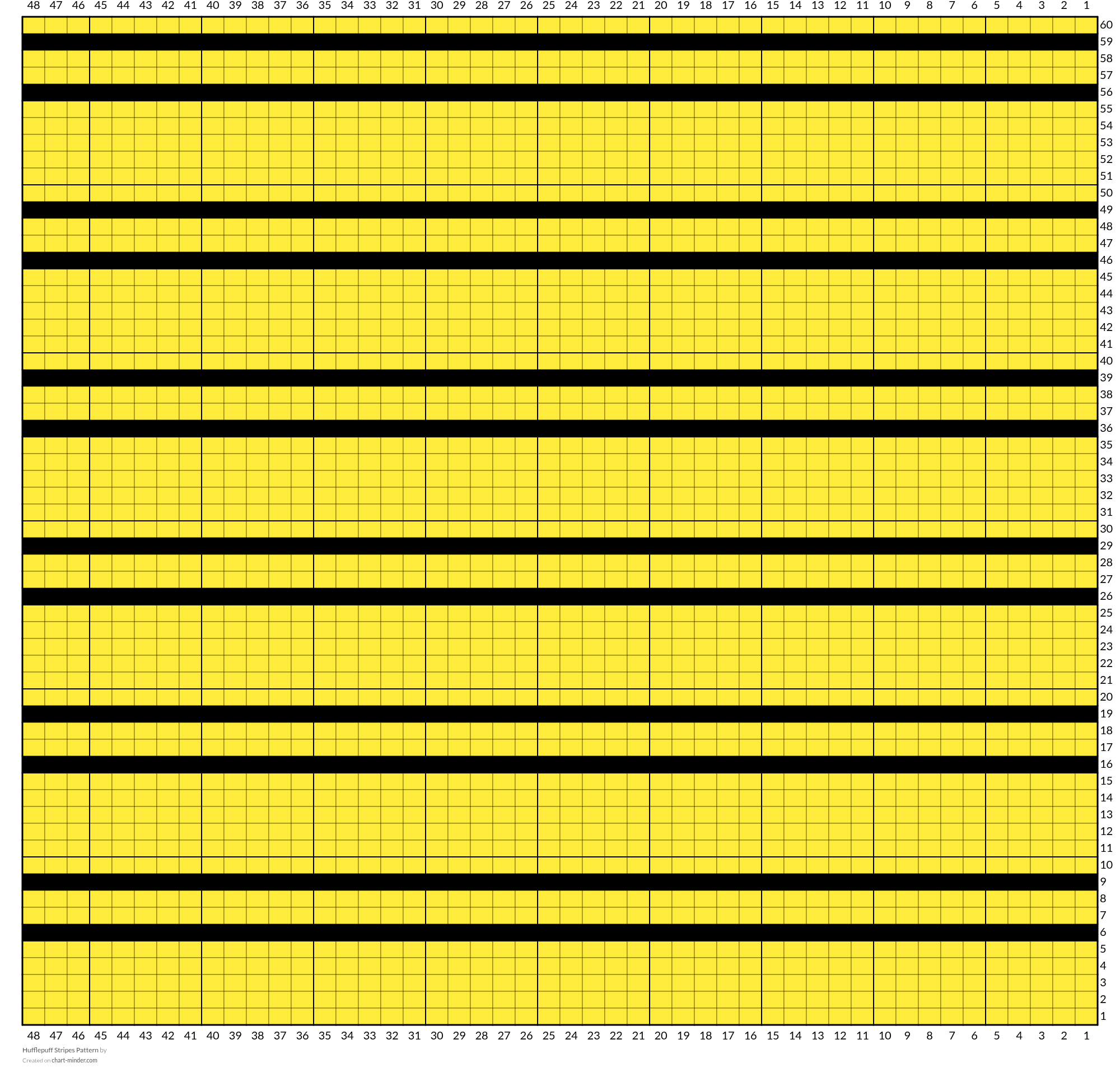 Hufflepuff Stripes Pattern