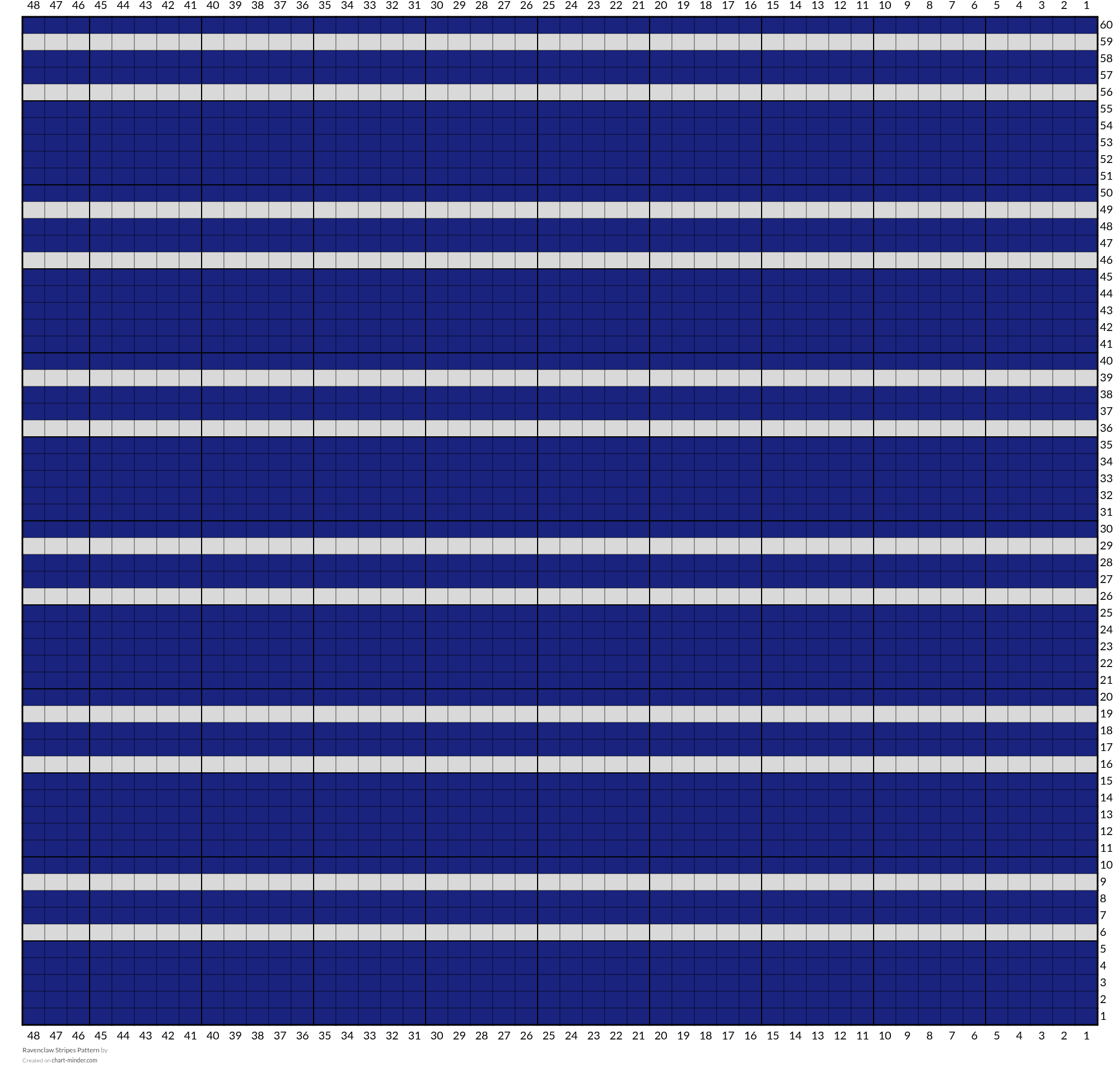 Ravenclaw Stripes Pattern