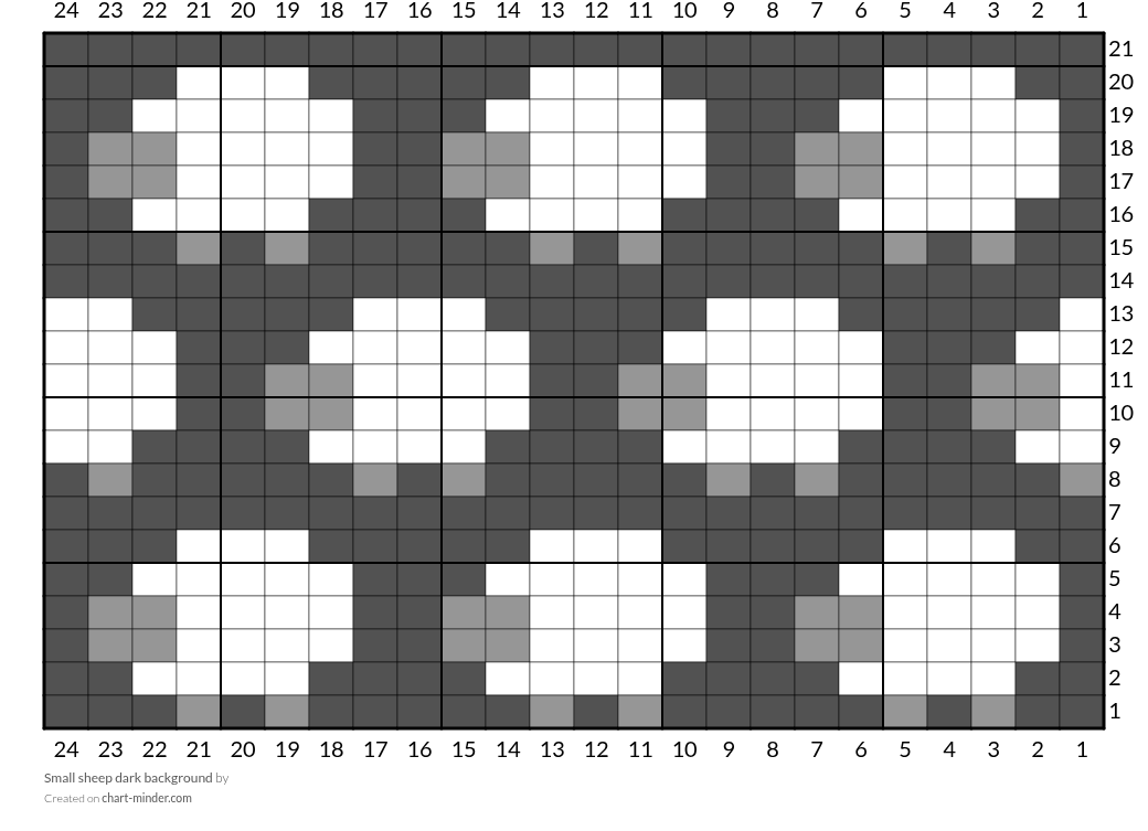 Small sheep dark background