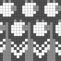 Dark background small sheep with increases