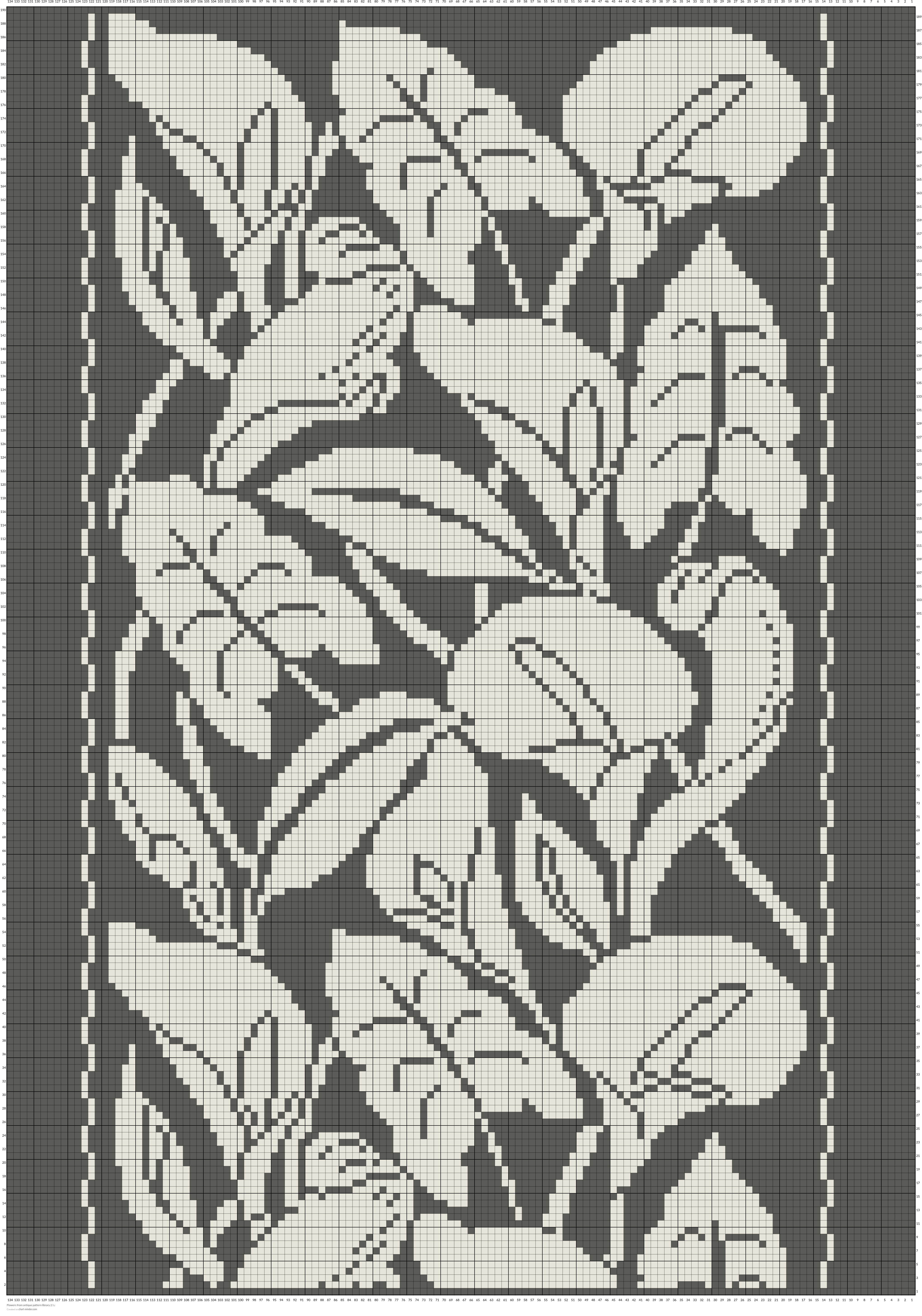 Flowers from antique pattern library 2