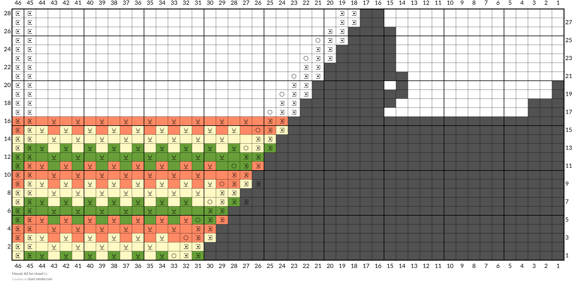 Mosaic #2 for shawl