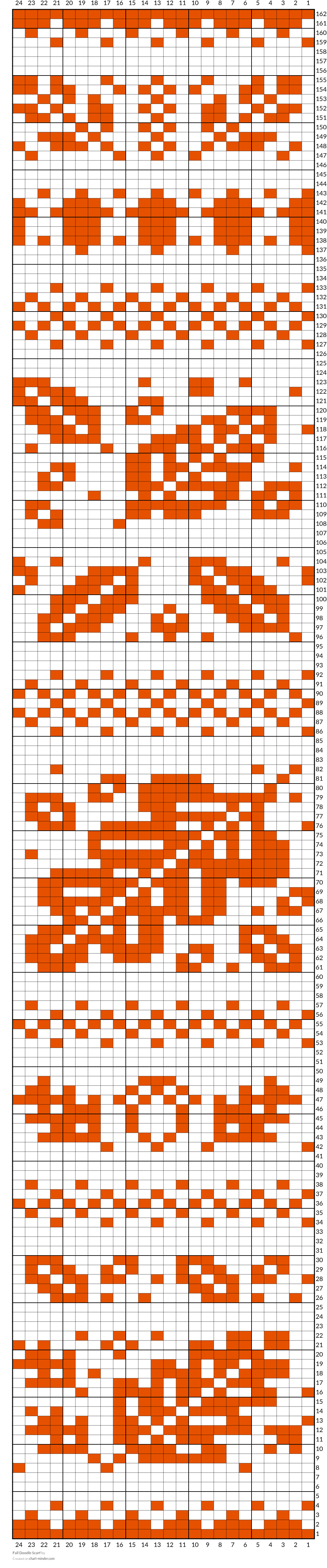 Fall Doodle Scarf