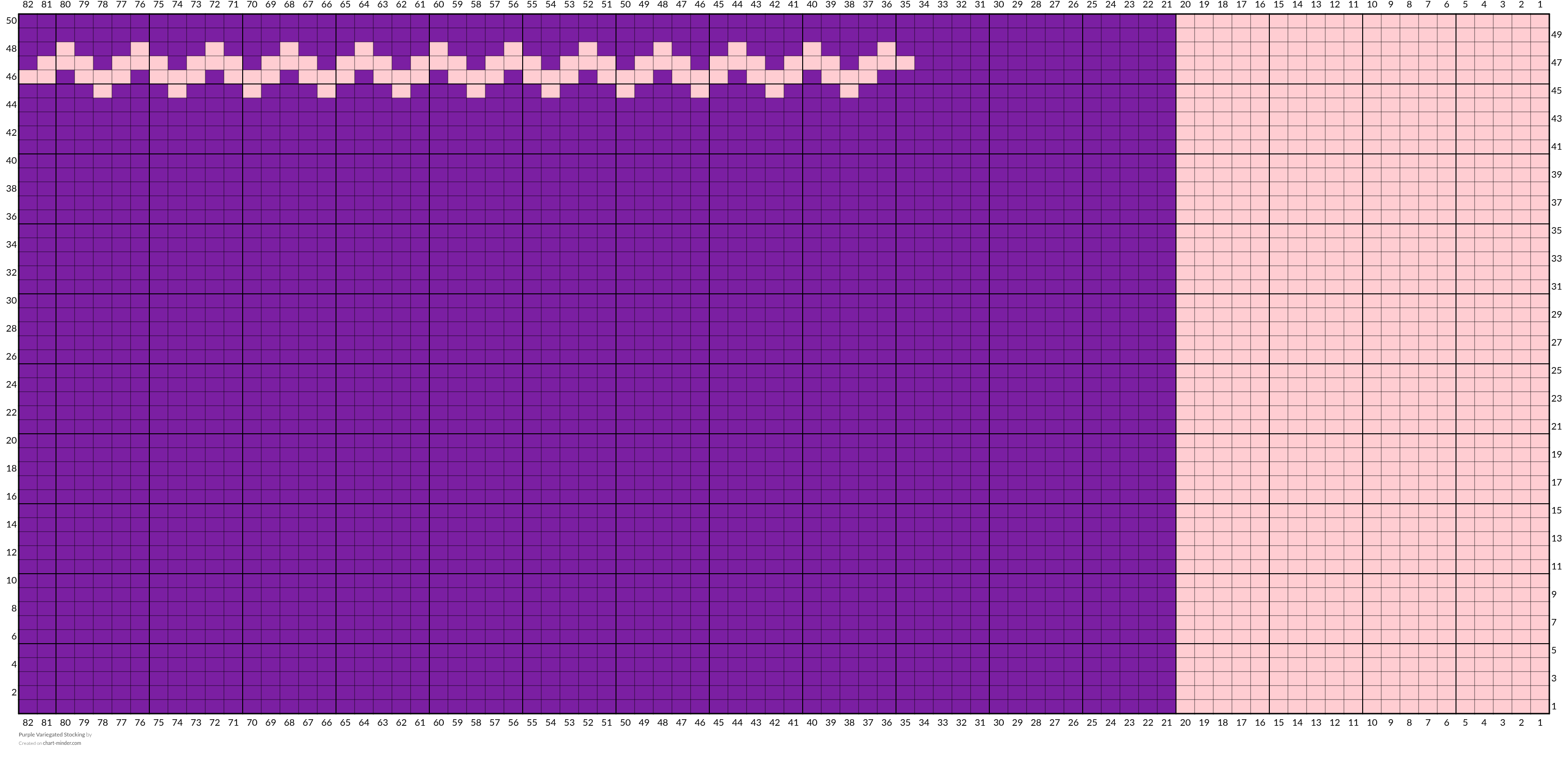 Purple Variegated Stocking