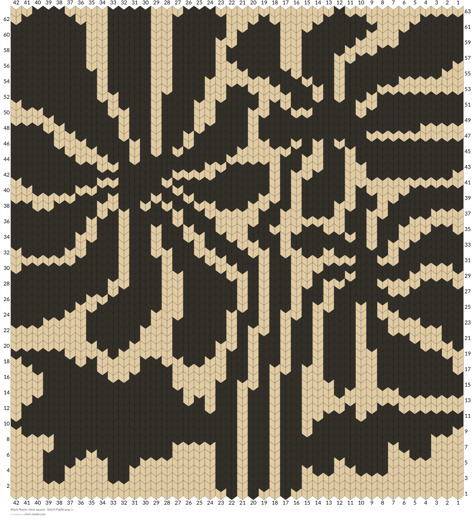 Black flower stem square - Stitch Fiddle.png