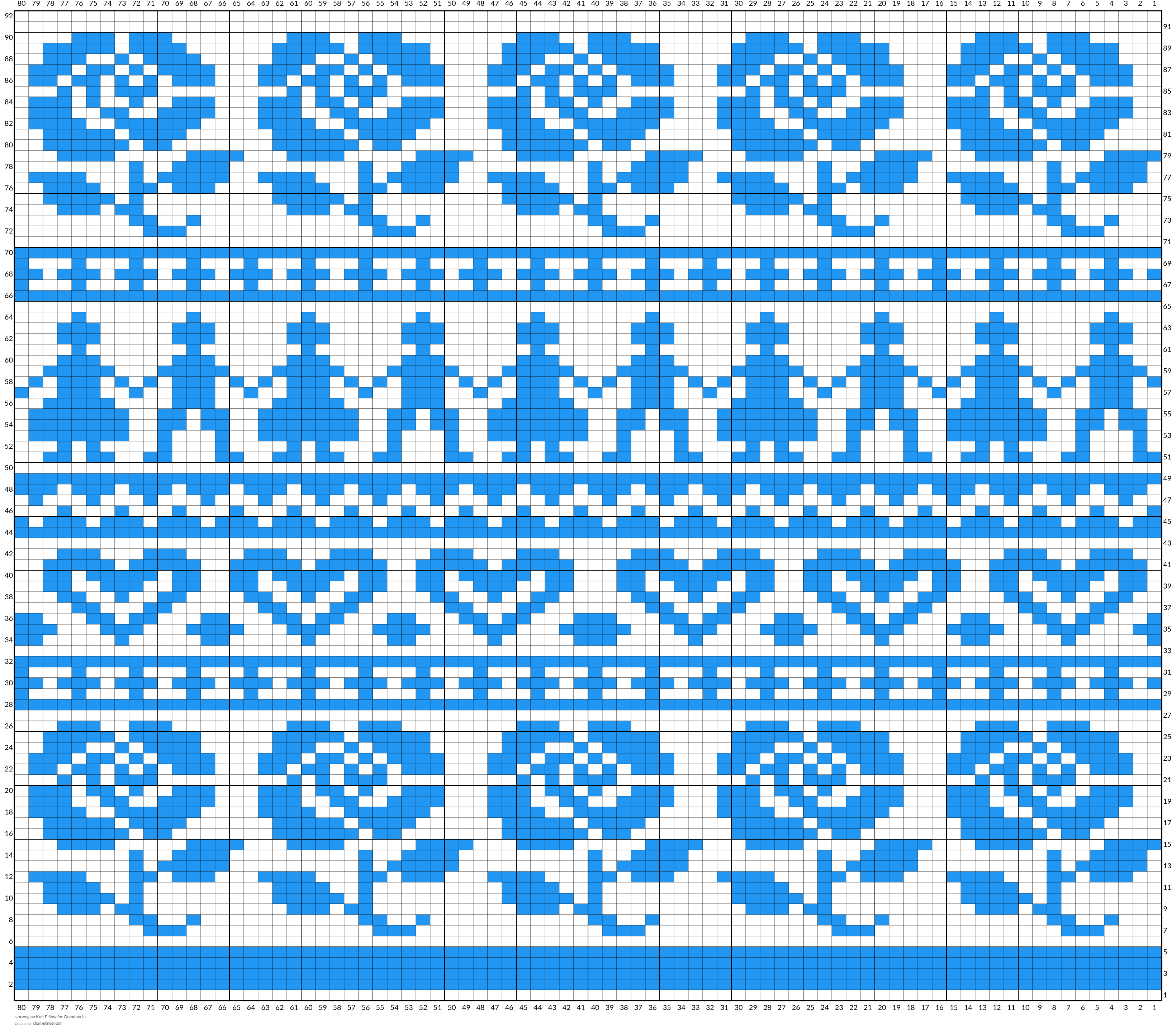 Norwegian Knit Pillow for Grandma