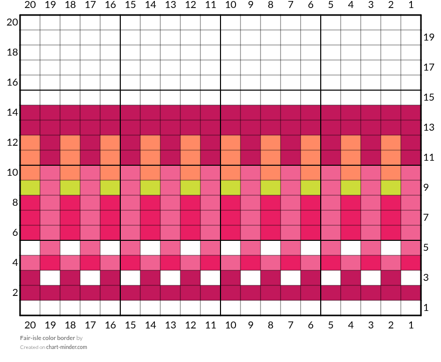 Fair-isle color border