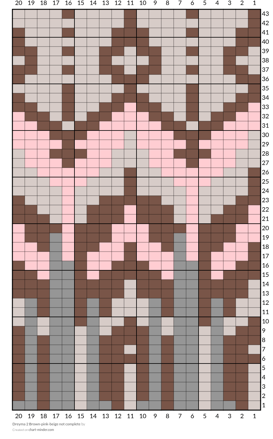 Dreyma 2 Brown-pink-beige not complete