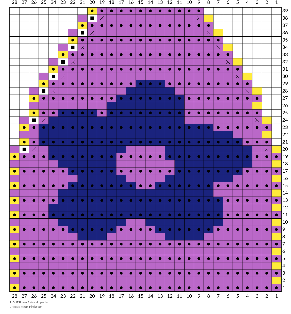 RIGHT flower Sailor slipper