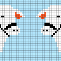Orange/Blue Holstein Cow
