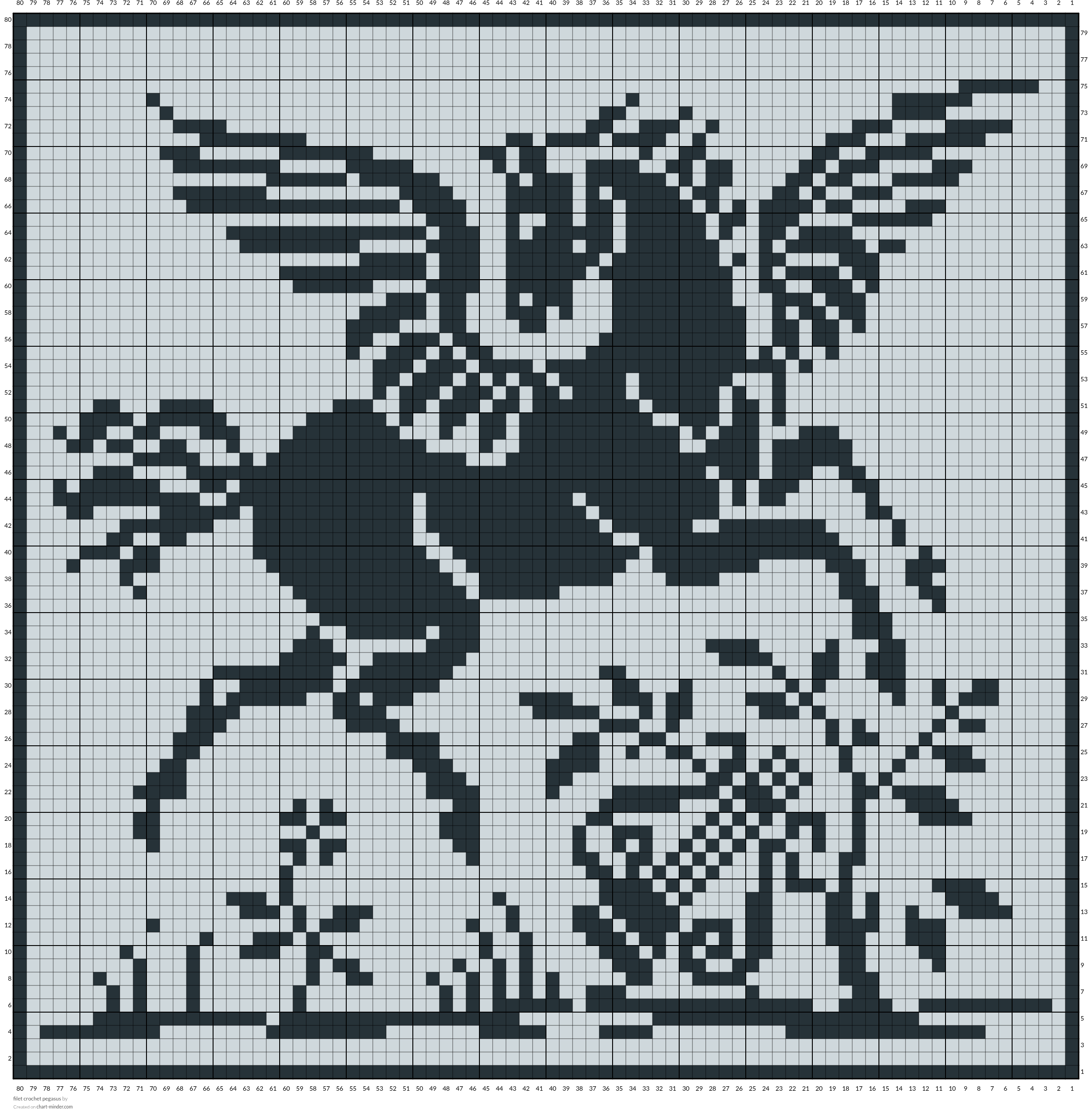 filet crochet pegasus