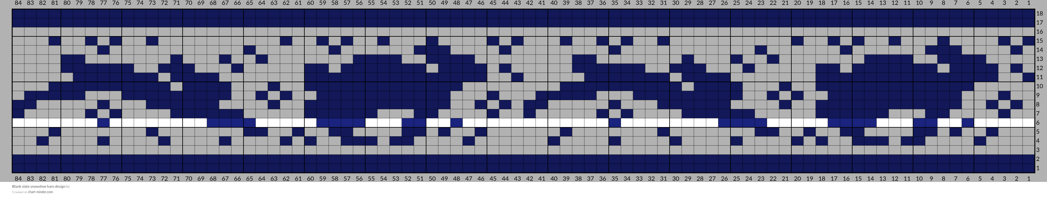 Blank slate snowshoe hare design