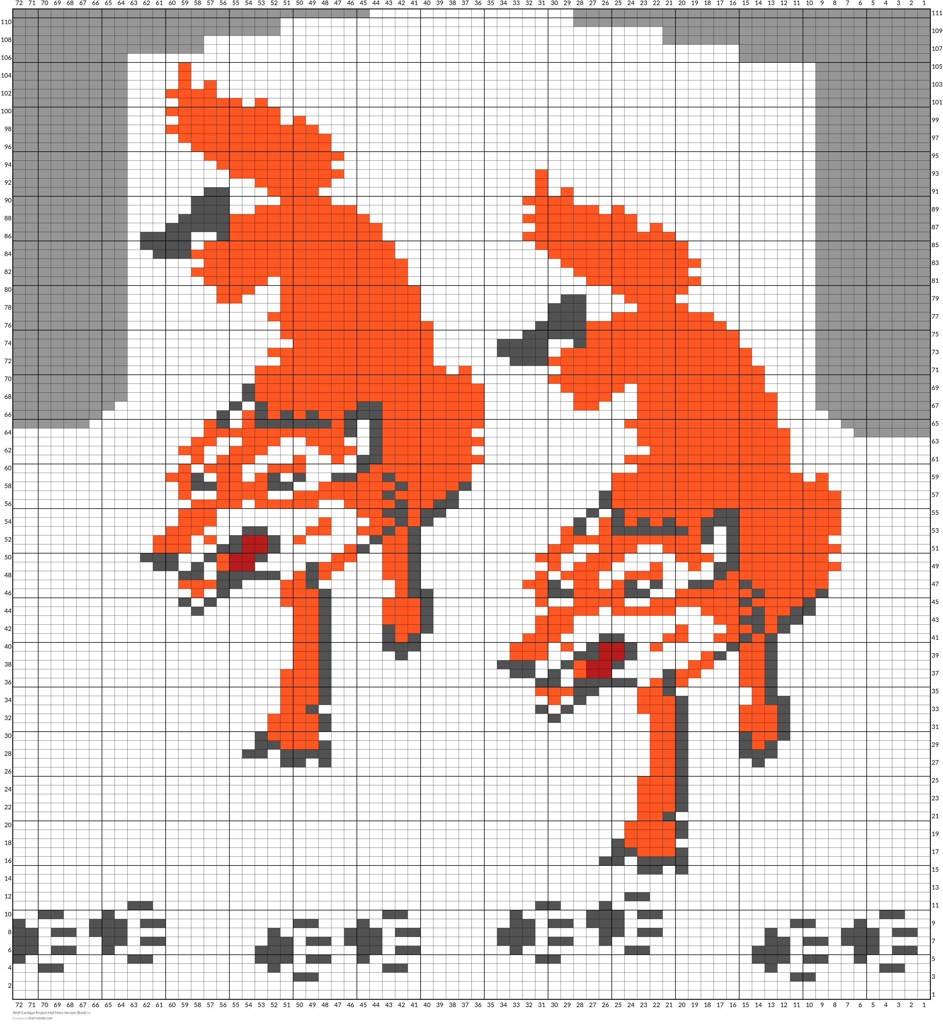 Wolf Cardigan Project Hail Mary Version (Back)