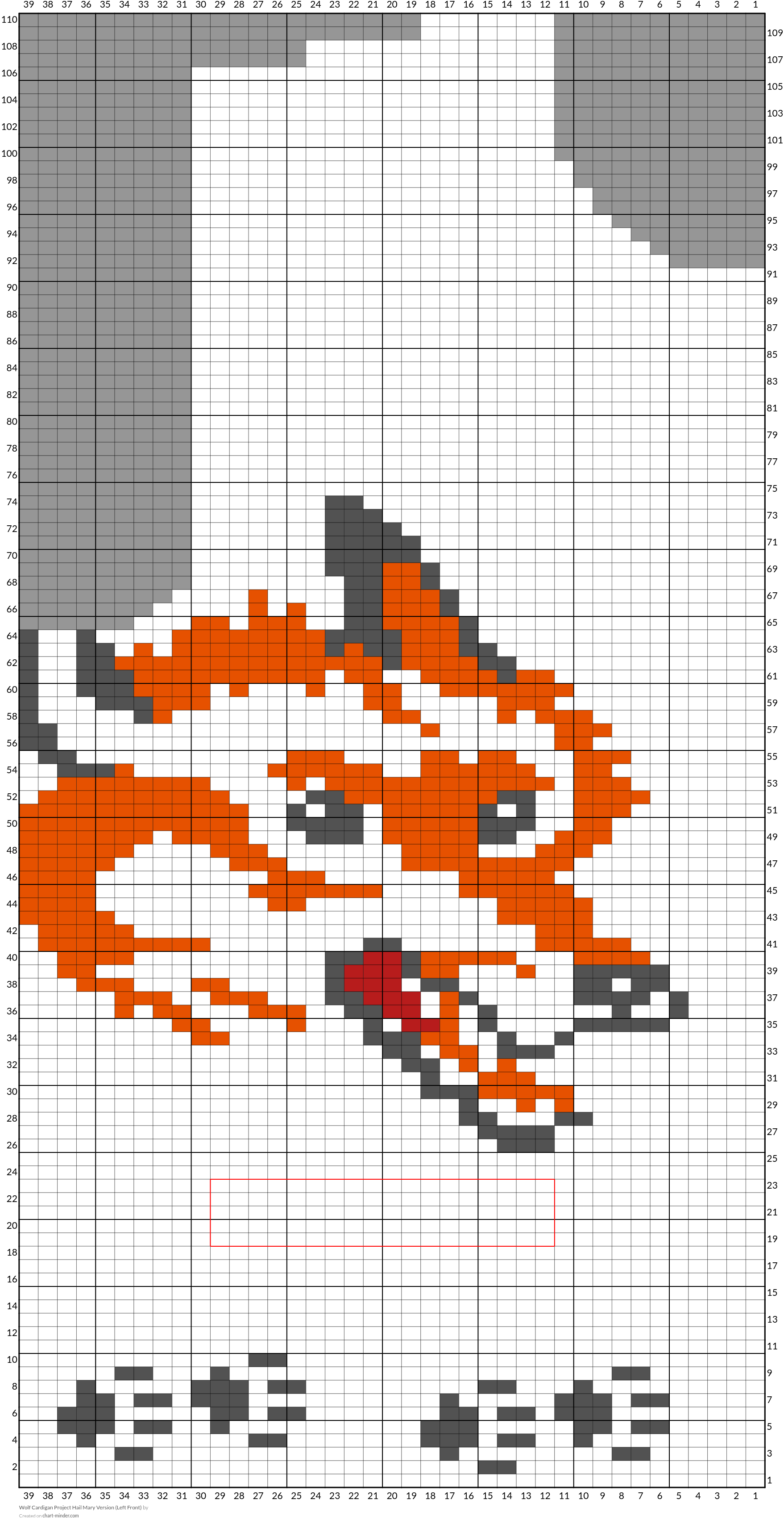 Wolf Cardigan Project Hail Mary Version (Left Front)