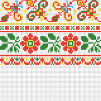 Polsk genser 2  blomster (kun str m)