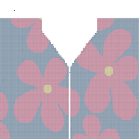 Back of flower cardigan