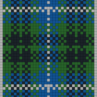 Blue, Green, White and Black