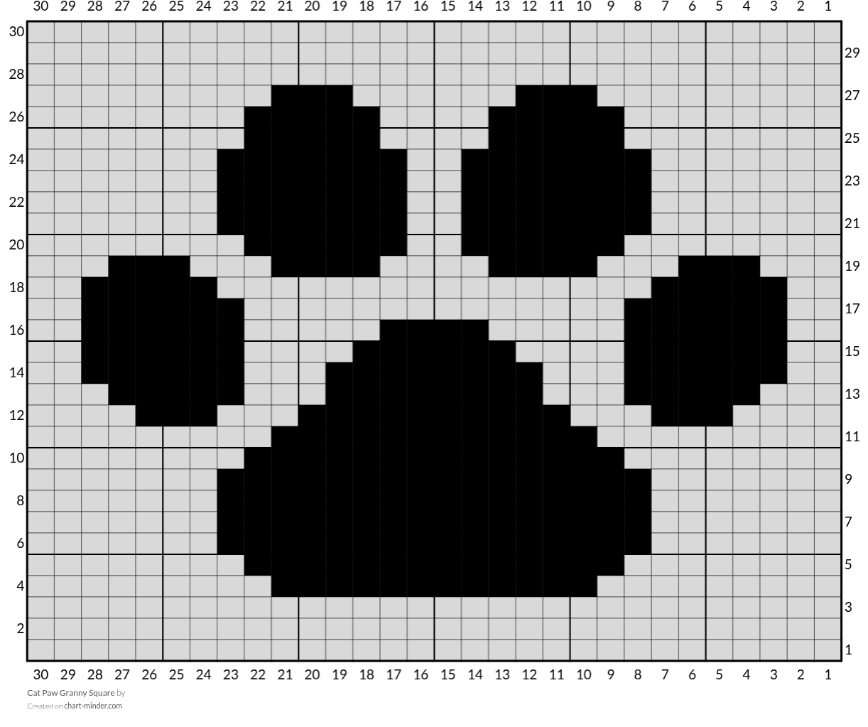 Cat Paw Granny Square
