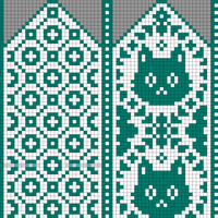 CAT mittens in Worsted