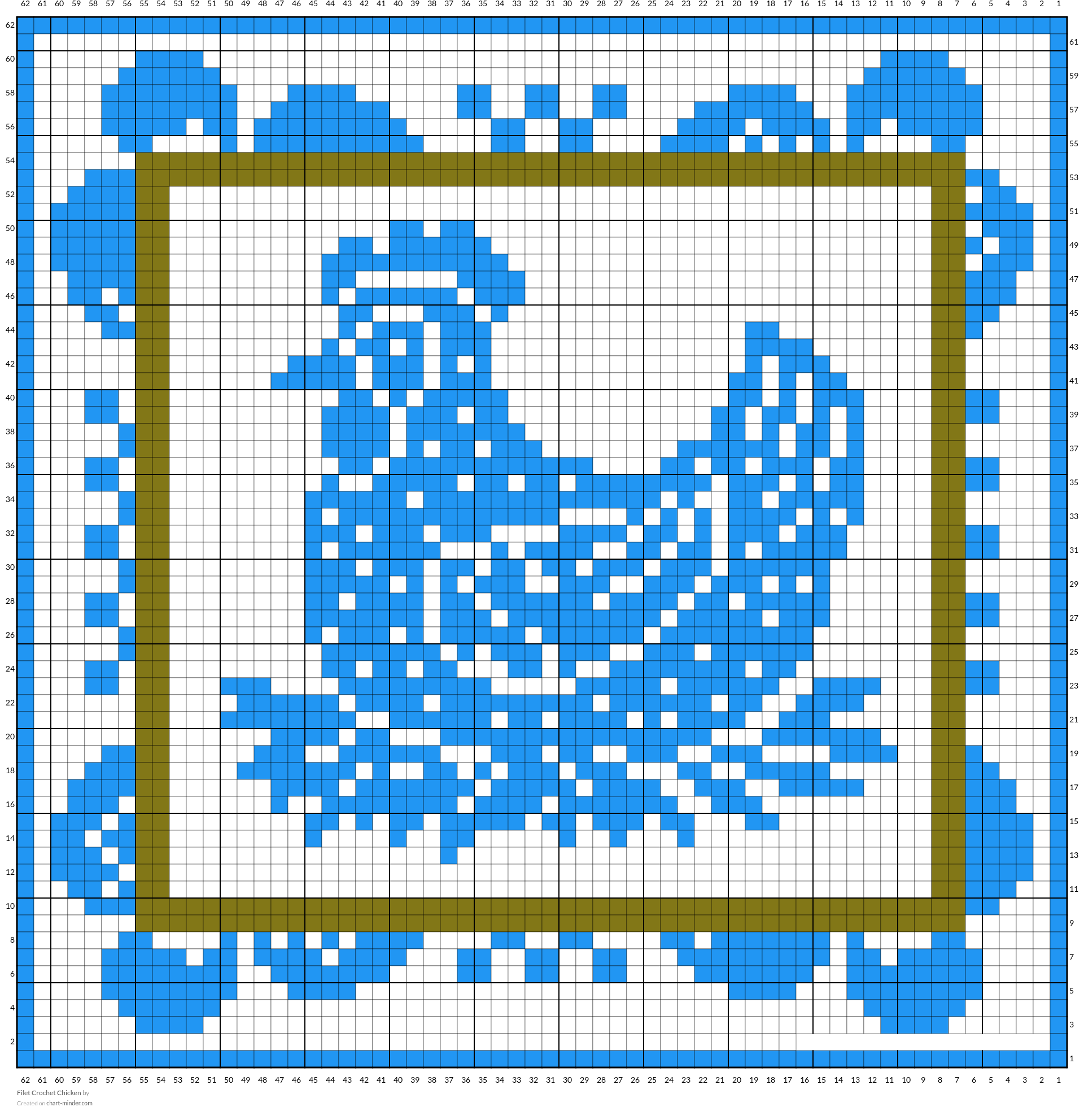 Filet Crochet Chicken