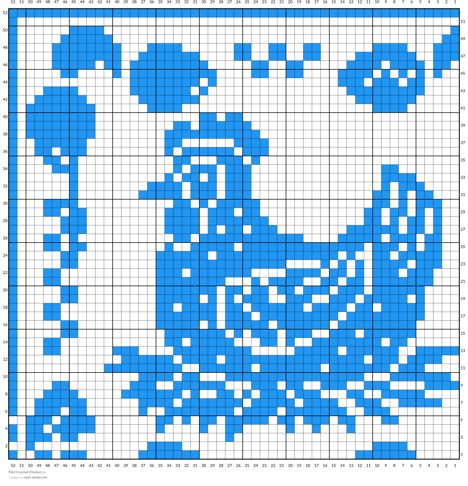 Filet Crochet Chicken