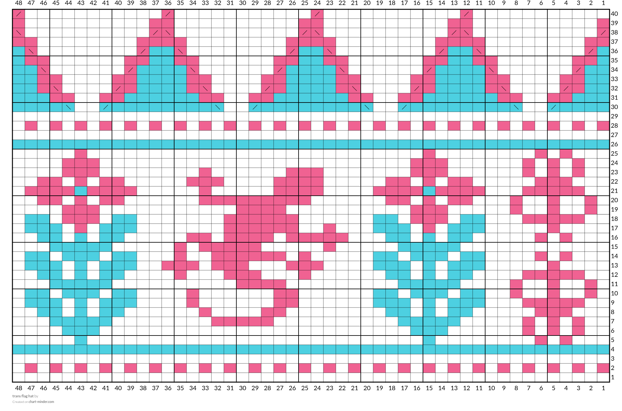trans flag hat