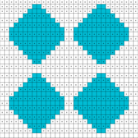 Fingerless Glove Back Double Diamond