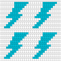 Fingerless Glove Back Double Lightning Bolt