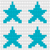 Fingerless Glove Back Double Star