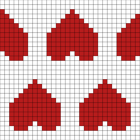 Larger sock hearts