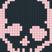 Duplicate Stitch Skull