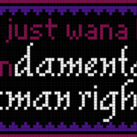 Feminist wall hanging