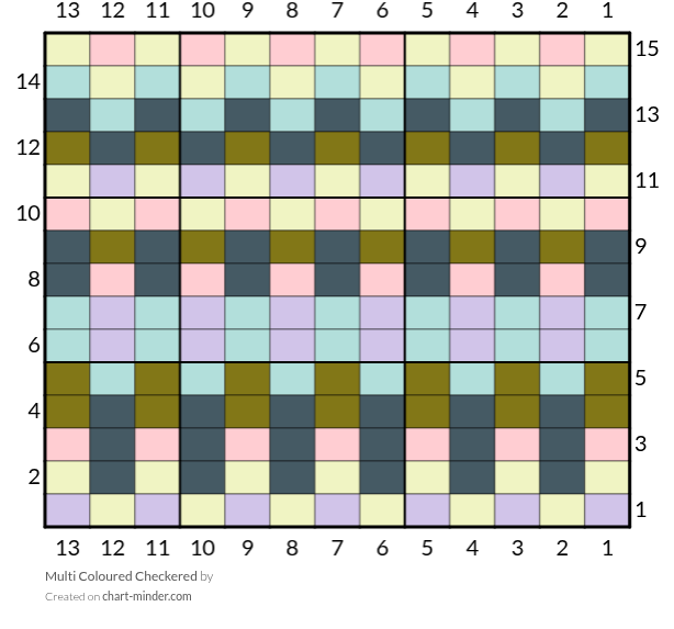 Multi Coloured Checkered