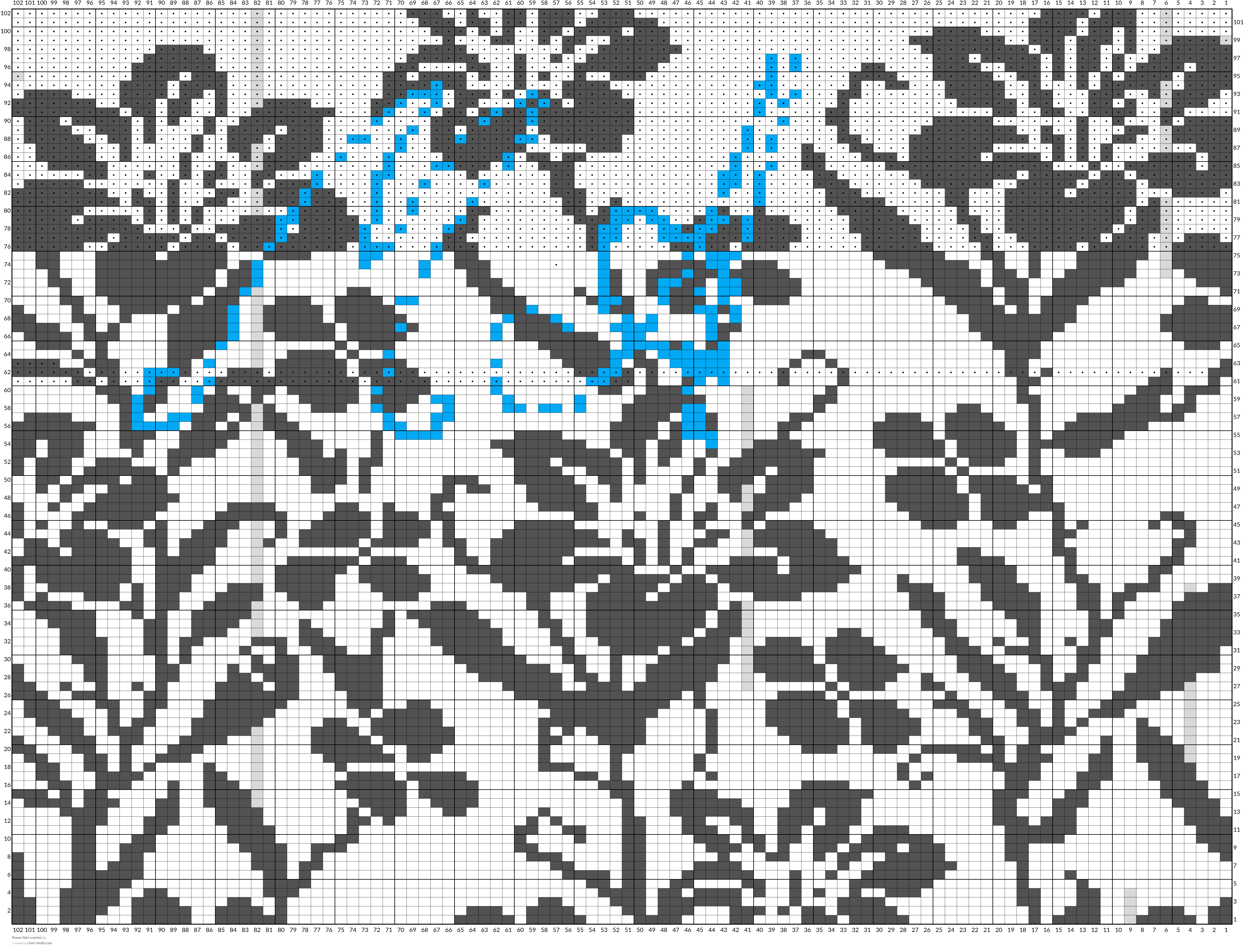 flower filet crochet