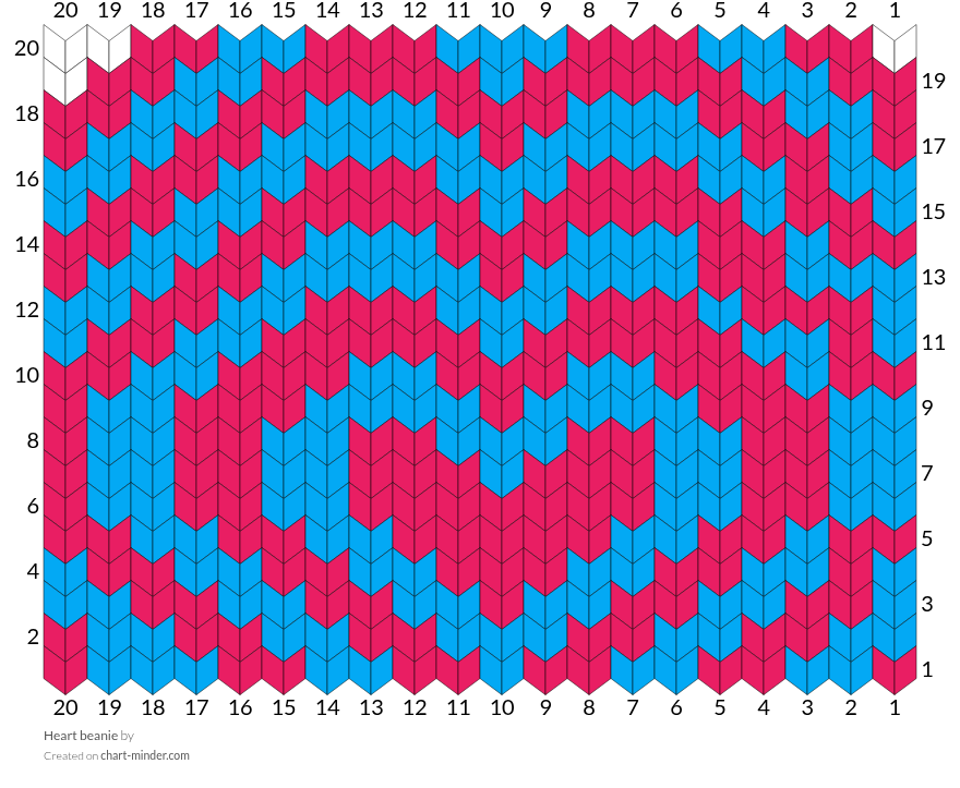 Heart beanie