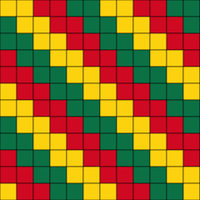 Ghana Colors (Diagonal)