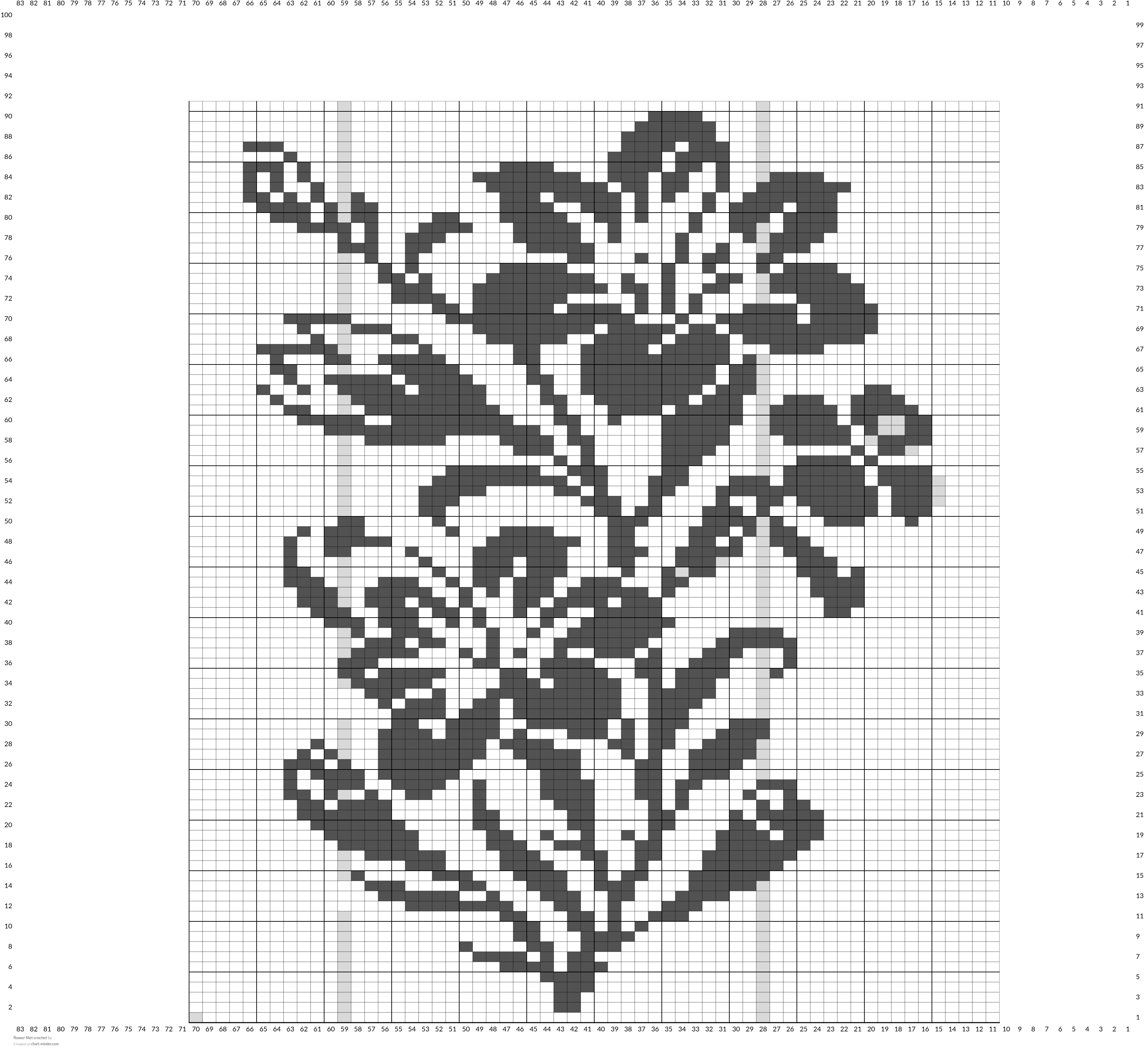flower filet crochet