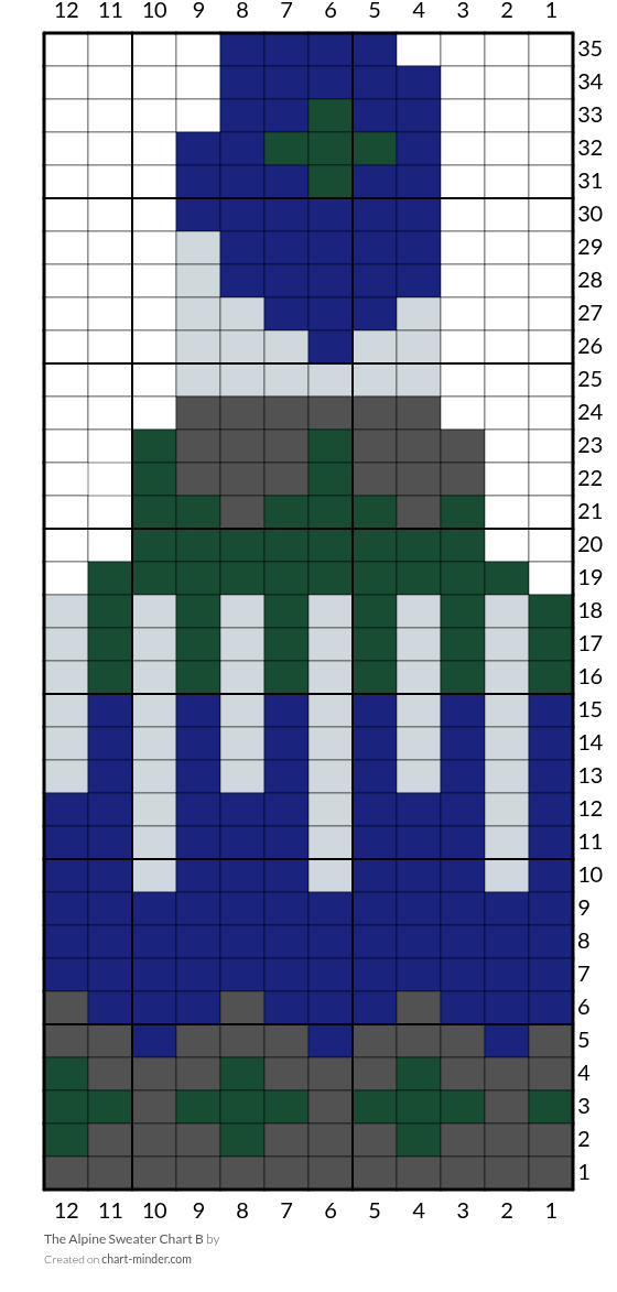 The Alpine Sweater Chart B