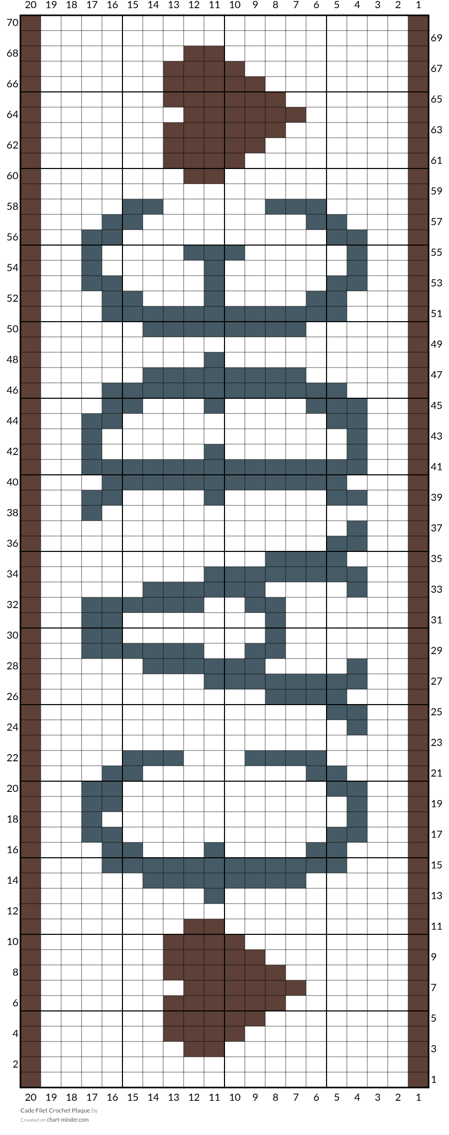 Cade Filet Crochet Plaque