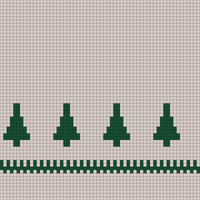 Green and tan trees