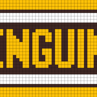 Gold penguins