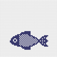 Copy of Copy of Blue Fish Chart Knitting
