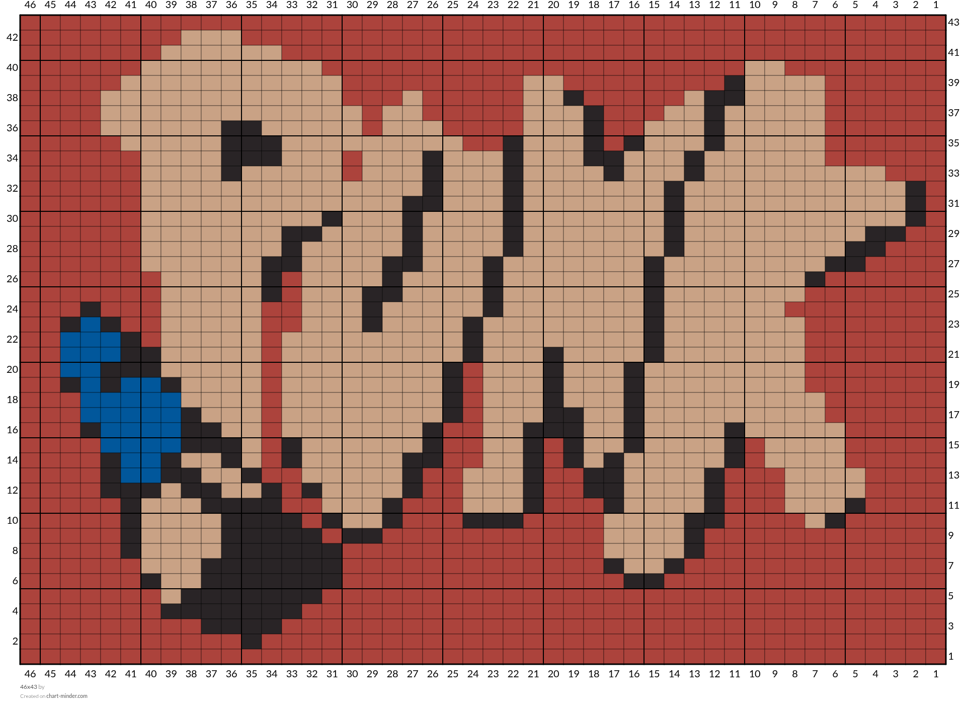 46x43