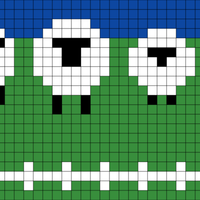 sheep hat for chunky wool - 80 stitches