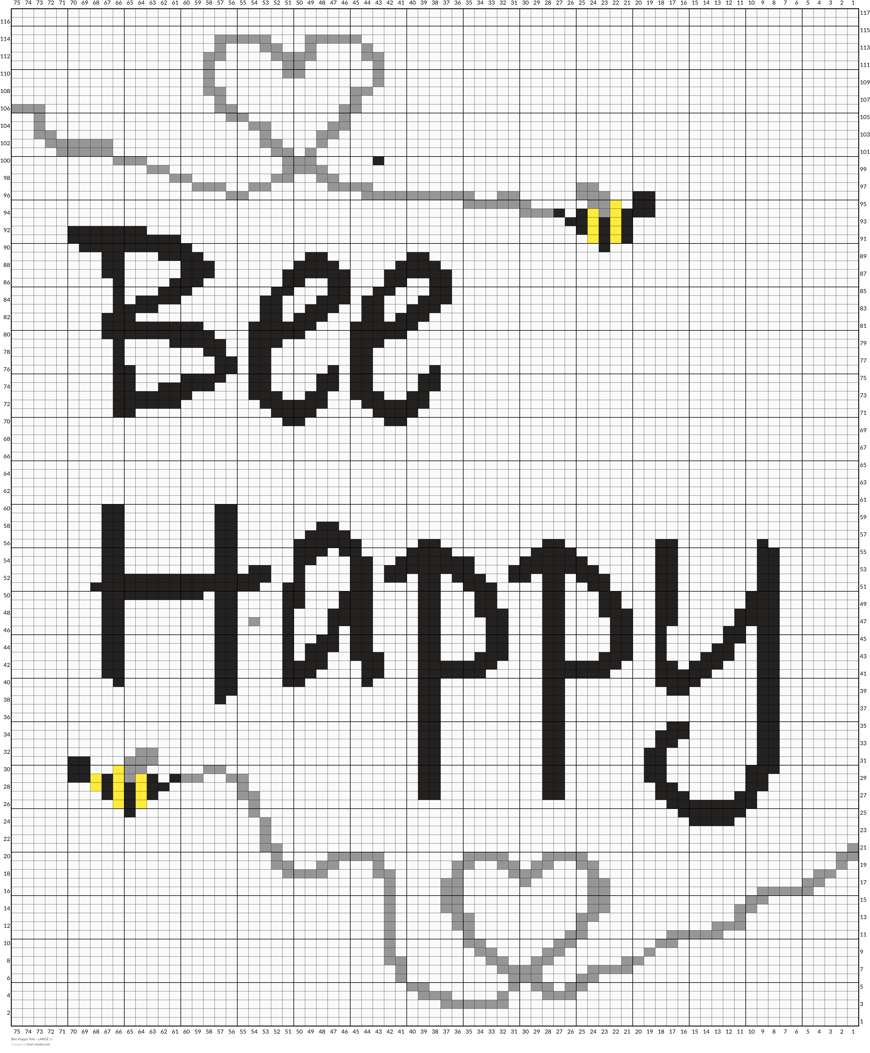 Bee Happy Tote - LARGE