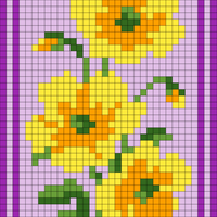 yellow and purple flowers