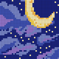 moon and stars